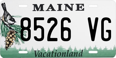 ME license plate 8526VG