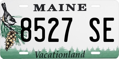 ME license plate 8527SE