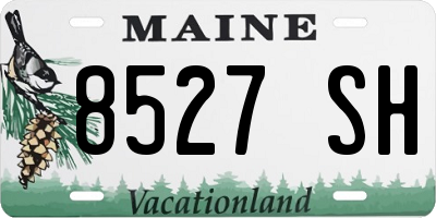ME license plate 8527SH