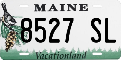 ME license plate 8527SL