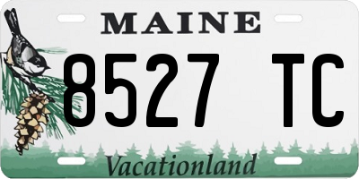 ME license plate 8527TC