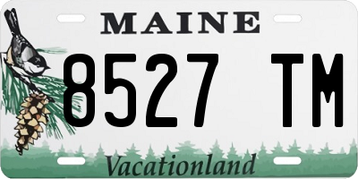 ME license plate 8527TM