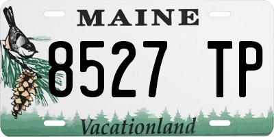 ME license plate 8527TP