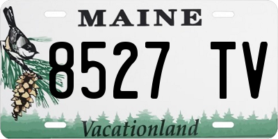 ME license plate 8527TV
