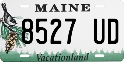 ME license plate 8527UD