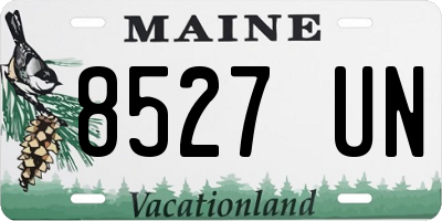 ME license plate 8527UN