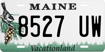 ME license plate 8527UW