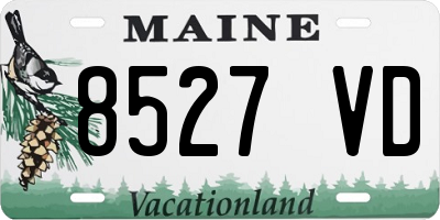 ME license plate 8527VD
