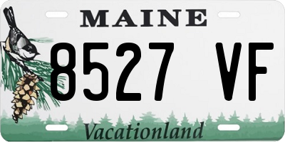 ME license plate 8527VF