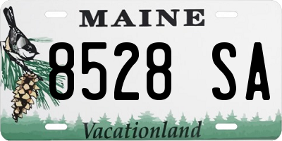 ME license plate 8528SA