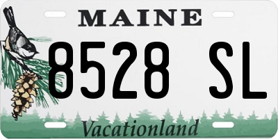 ME license plate 8528SL