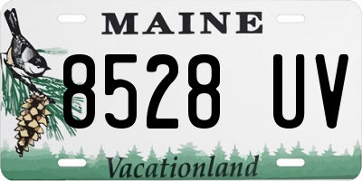 ME license plate 8528UV