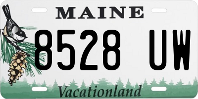 ME license plate 8528UW