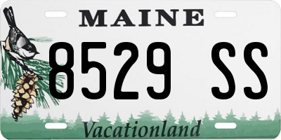 ME license plate 8529SS