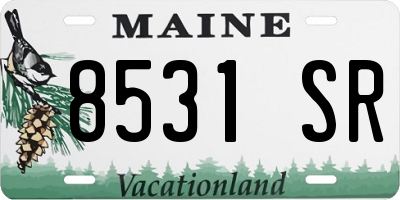 ME license plate 8531SR