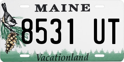 ME license plate 8531UT