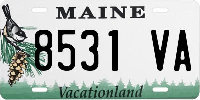 ME license plate 8531VA