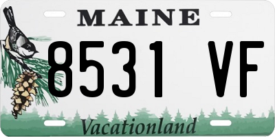 ME license plate 8531VF