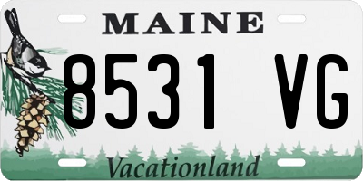 ME license plate 8531VG