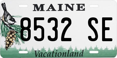 ME license plate 8532SE
