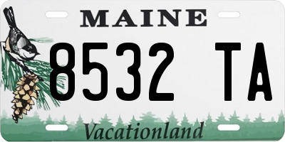 ME license plate 8532TA