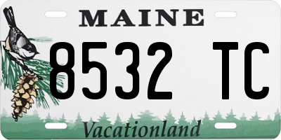 ME license plate 8532TC