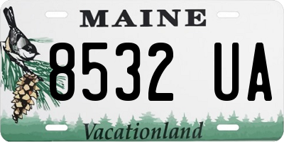 ME license plate 8532UA