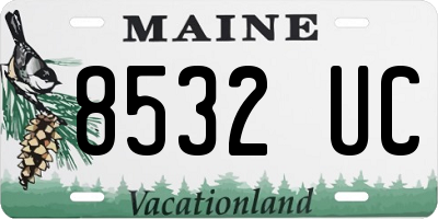 ME license plate 8532UC
