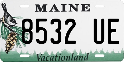 ME license plate 8532UE