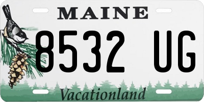 ME license plate 8532UG
