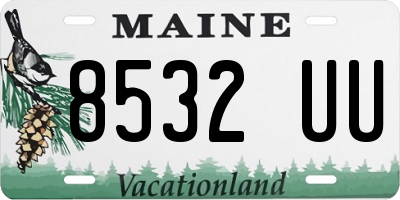 ME license plate 8532UU