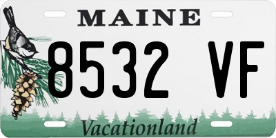 ME license plate 8532VF