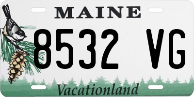 ME license plate 8532VG