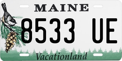 ME license plate 8533UE