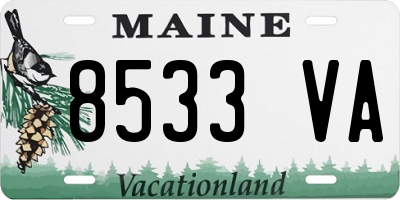 ME license plate 8533VA