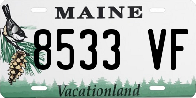 ME license plate 8533VF