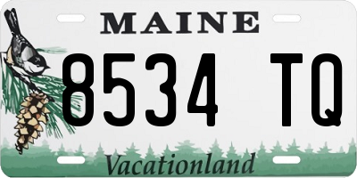 ME license plate 8534TQ
