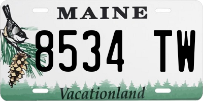 ME license plate 8534TW