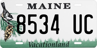 ME license plate 8534UC