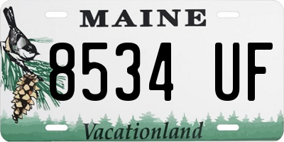 ME license plate 8534UF