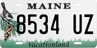 ME license plate 8534UZ