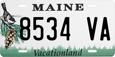 ME license plate 8534VA