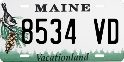 ME license plate 8534VD