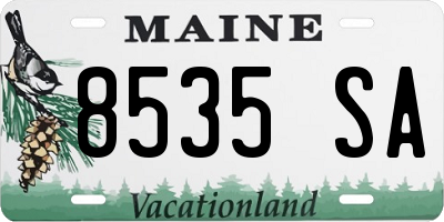 ME license plate 8535SA