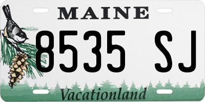 ME license plate 8535SJ