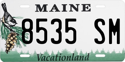 ME license plate 8535SM
