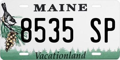 ME license plate 8535SP