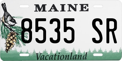 ME license plate 8535SR