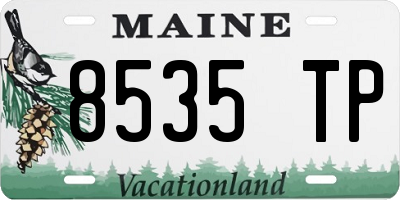 ME license plate 8535TP