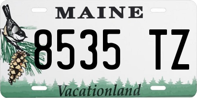 ME license plate 8535TZ